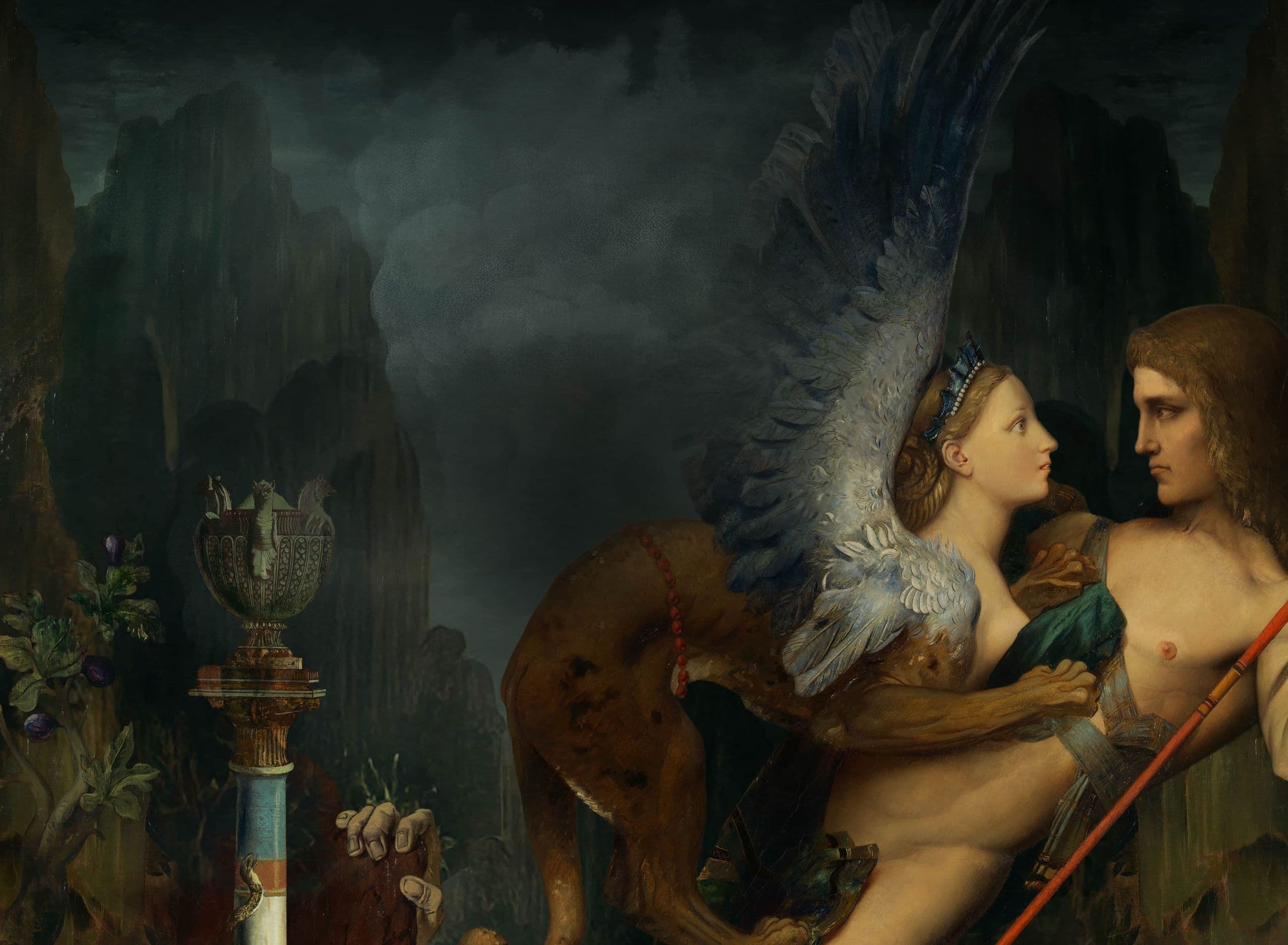 Oedipus and the Sphinx by Gustave Moreau